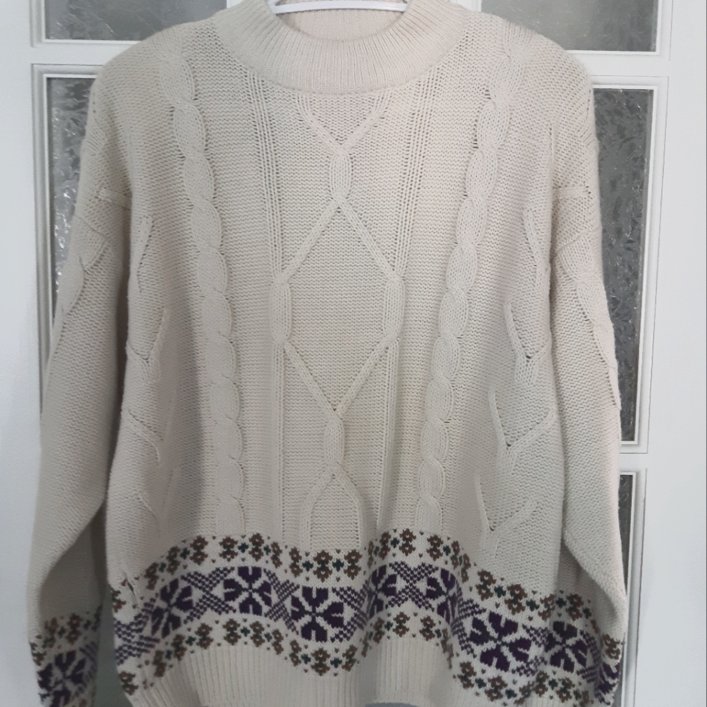 Vintage Cable Knit Sweater